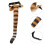 Halloween Tiger Förklädnad Tillbehör Gul 10