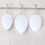 6Pcs Vit DIY Påskägg Målad Ägg Fester Barn Leksaker Tillbehör 9