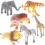 6Pcs Plástico Zebra Animais 3