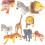 6Pcs Plástico Zebra Animais 4