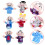 6Pcs Familj Handsdocka Rollspel Leksaksdockor Berättelselek 3