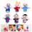 6Pcs Familj Handsdocka Rollspel Leksaksdockor Berättelselek 5
