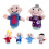 6Pcs Familj Handsdocka Rollspel Leksaksdockor Berättelselek 10