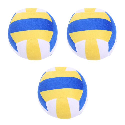 3Pcs Stuffed Volleyboll Plush Leksak För Barn Sovbord Säng 1