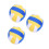 3Pcs Stuffed Volleyboll Plush Leksak För Barn Sovbord Säng 6