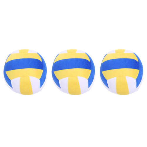 3Pcs Stuffed Volleyboll Plush Leksak För Barn Sovbord Säng 2