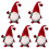 5Pcs Valentinsdag Gnome Plush Bordstablett Gnome 4