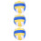 3Pcs Stuffed Volleyboll Plush Leksak För Barn Sovbord Säng 8