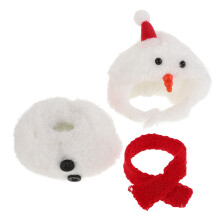 1Sats Xmas Mini Dockkläder Snögubbeaccessoarer För