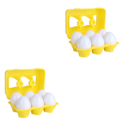 12 Pcs Påskägg Leksaker För Erkännande och Matchning 2