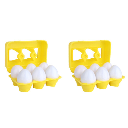 12 Pcs Påskägg Leksaker För Erkännande och Matchning 1