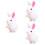 3 Delar Bunny Vindspringande Leksak För Barn 8