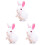 3 Delar Bunny Vindspringande Leksak För Barn 4