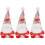 3Pcs Söt Valentinsfirande Tomtedocka Festdekor Romantisk Present 6