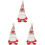 3Pcs Söt Valentinsfirande Tomtedocka Festdekor Romantisk Present 4