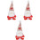 3Pcs Söt Valentinsfirande Tomtedocka Festdekor Romantisk Present 5