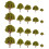20 Stuks Model Landschap 3 Cm - 8 Cm Groen 1