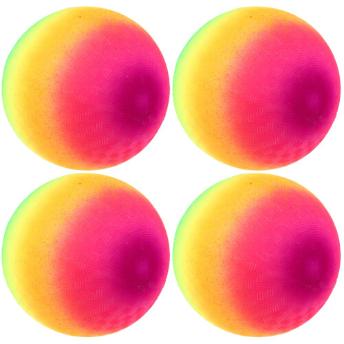 4 Stycken 21 Cm Barns PVC Bollar Regnbågsfärgade 2