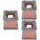 6 Pcs Simulation Keramikspis Miniatyrdekoration Mini Härdfot 9
