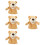 4Pcs Handdocka Mun, Animaliedocka, Handsleksak 9