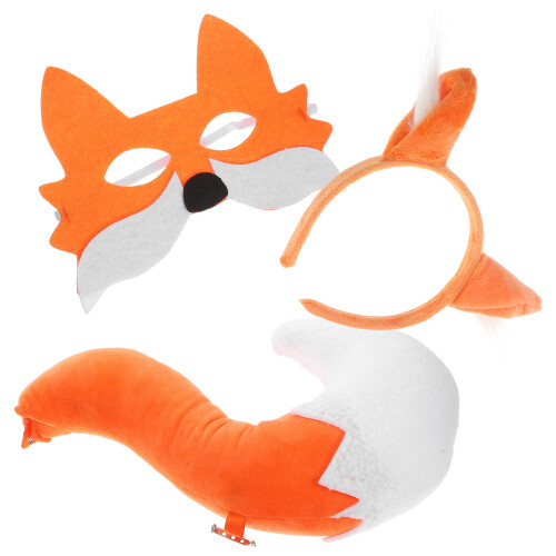 3 Set Halloween Foxmask Öron För Cosplay 1