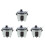 4St Mini Riskokare Vit Plast Dockhus Miniatyr 10