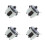 4St Mini Riskokare Vit Plast Dockhus Miniatyr 9