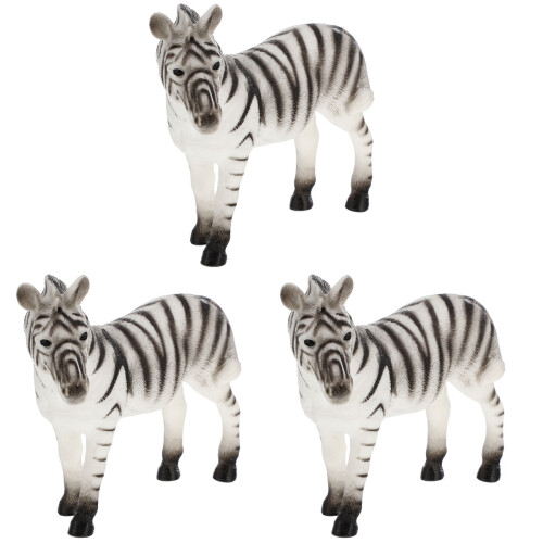 3 Delar Simulerad Zebra Modell Leksak För Barn 1