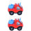2 Pcs Inertia Engineering Car For Kids Crane Car Red 5