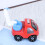 2 Pcs Inertia Engineering Car For Kids Crane Car Red 11