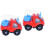 2 Pcs Inertia Engineering Car For Kids Crane Car Red 4