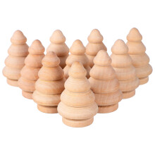 20St Träfigurer DIY Beige Familjeleksak & Kreativt Pyssel