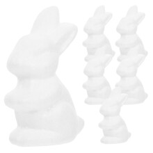 18St Vita DIY Bunny Ornament För Kreativ Hem- Festdekor