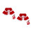 2St Julkort Shrug Cape Mode Pompoms 7
