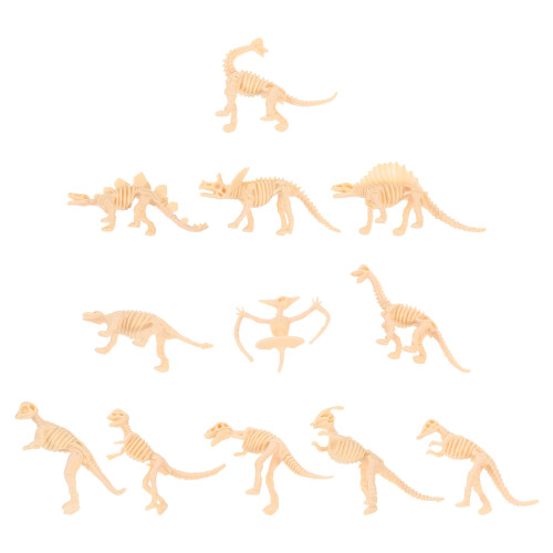 12Pcs Dinosaurie Skelettmodeller För Barn Leksaker 2