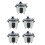 5St Mini Riskokare Vit Plast Dockhus Accessoar 9