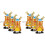 6 Pcs Julvinter Vinds Leksaker Julklockverk Present 2