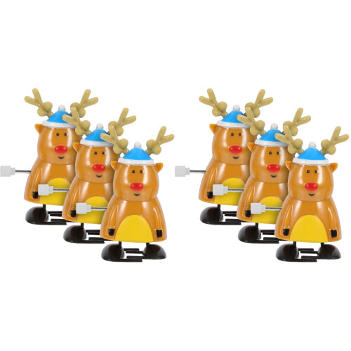 6 Pcs Julvinter Vinds Leksaker Julklockverk Present 1