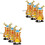 6 Pcs Julvinter Vinds Leksaker Julklockverk Present 3