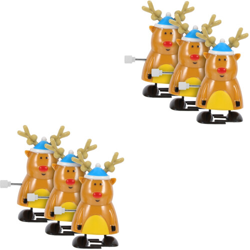 6 Pcs Julvinter Vinds Leksaker Julklockverk Present 2