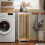 SoBuy Mobiletto Bagno con Cesto Biancheria - MDF e Bambù 11