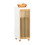 SoBuy Mobiletto Bagno con Cesto Biancheria - MDF e Bambù 14