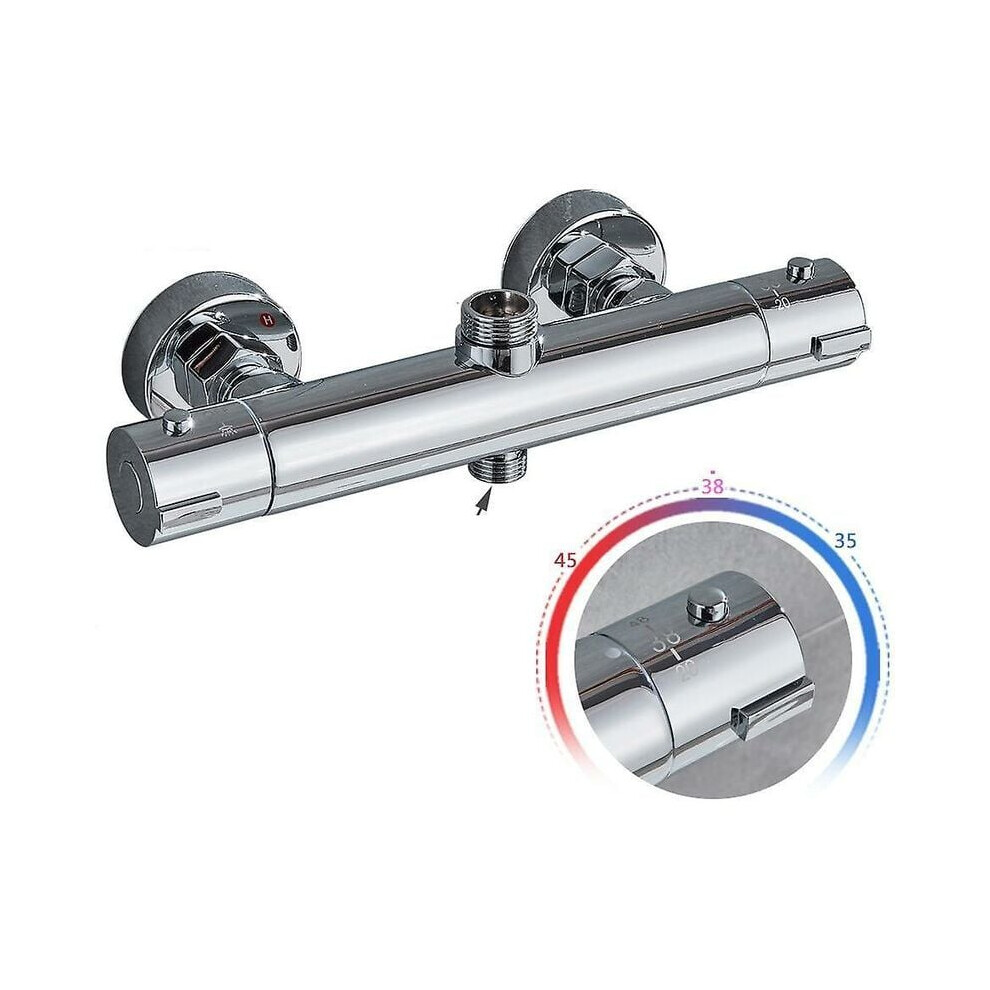 Bathroom Thermostatic Shower Mixer, Constant Temperature Hot Cold Water Mixer For All Ages, Easy Installation 9061222318251