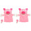 2 St Baby Handpuppet Gris Djurlek Leksak För Barn 4