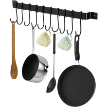 Hängender Besteckhalter für vielseitige Aufbewahrung, dekoratives Premium-Edelstahlregal, ideal als Kaffeetassenhalter und platzsparend in Gourmet K