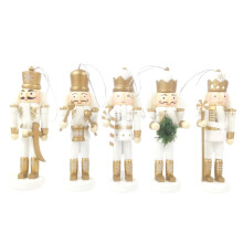 5Pcs Nötknäckarpuppet Kungssoldat Barn Leksak Utbildning Julklapp
