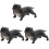 3Pcs Bulldog Pyssel För Skrivbord Modell 4
