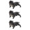 3Pcs Bulldog Pyssel För Skrivbord Modell 10