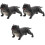 3Pcs Bulldog Pyssel För Skrivbord Modell 5