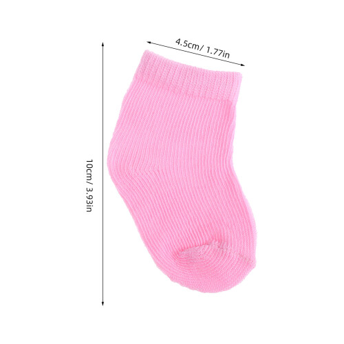 3 Par Enfärgade Bytessockor För 18- Sockor 2